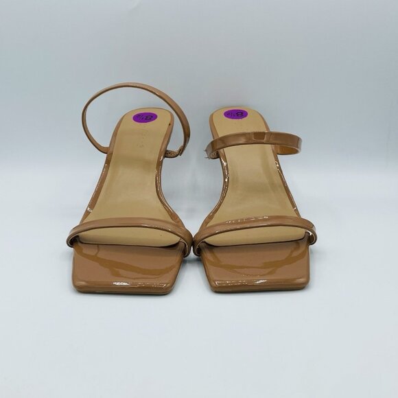 Anne Michelle Shoes Womens Size 8.5 Brown Zeal-04 Sandal Stiletto Heels Mules - Picture 4 of 11